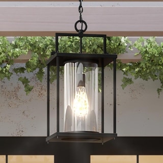 Luxury Mid-Century Modern Outdoor Pendant Light, 18.75"H x 9.25"W ...